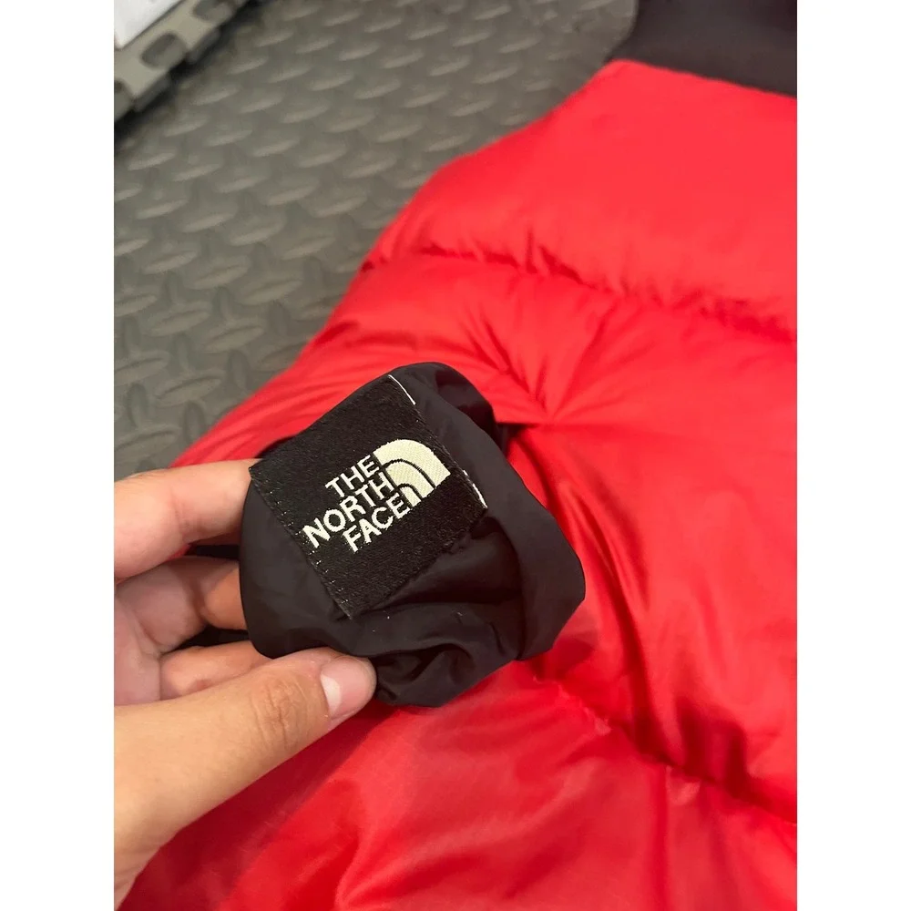 VINTAGE The North Face Vest Mens X Large Red Black Nuptse 700 Fill Down Puffer